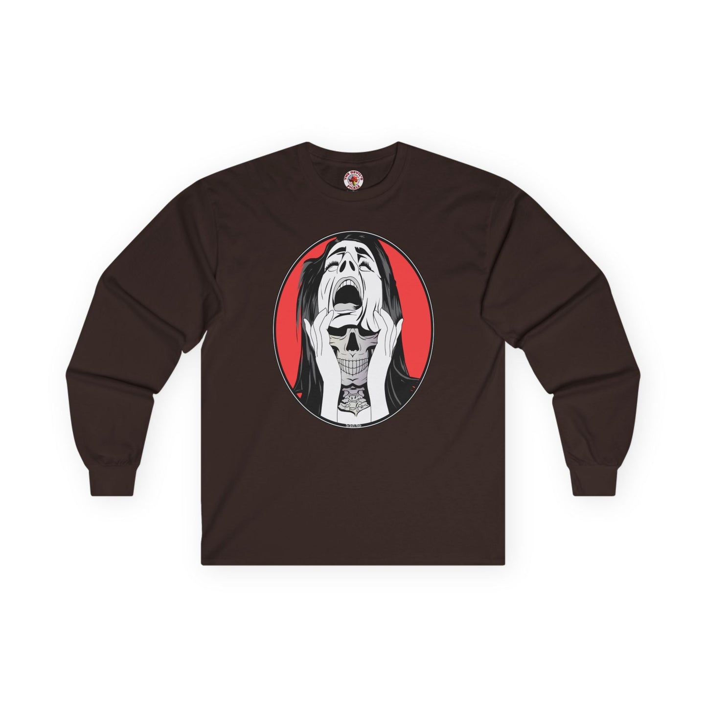 Skull Woman Long Sleeve Tee The Devil's Pickle