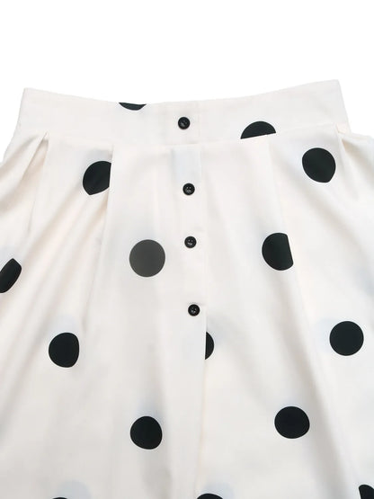 Polka Dot Skirt See size chart under “more details” The Fashion Celestial