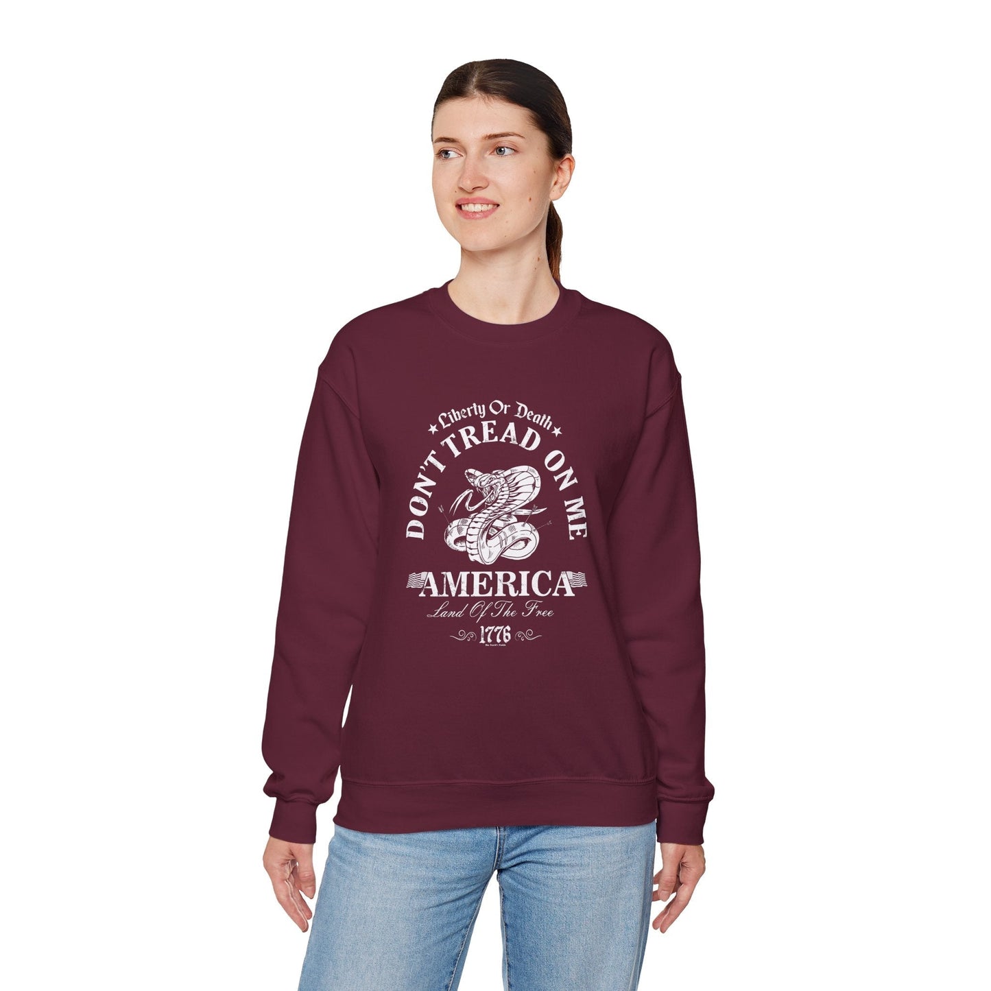 Don't Tread on Me Crewneck Sweatshirt The Devil's Pickle