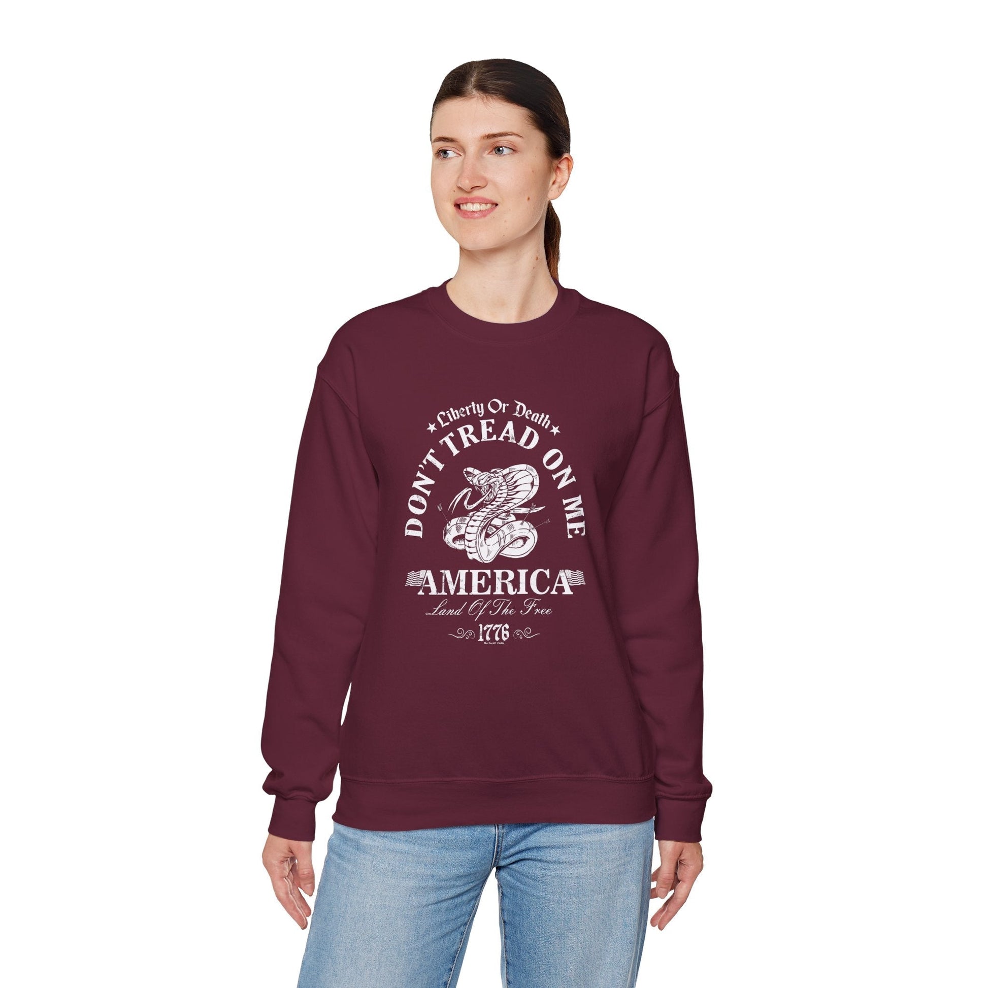 Don't Tread on Me Crewneck Sweatshirt The Devil's Pickle