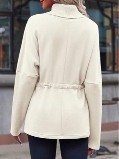 Women’s Turtleneck Fleece Sweatshirt FitiqueFit