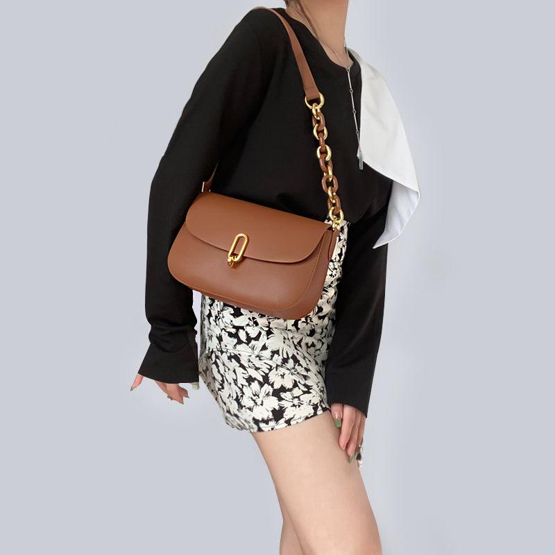 Luxury Retro Cowgirl Saddle Bag | Genuine Leather Brown Handbag Country in My Heart