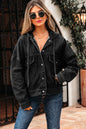 Denim Chest Pocket Drop Shoulder Hooded Jacket See size chart under “more details” The Fashion Celestial