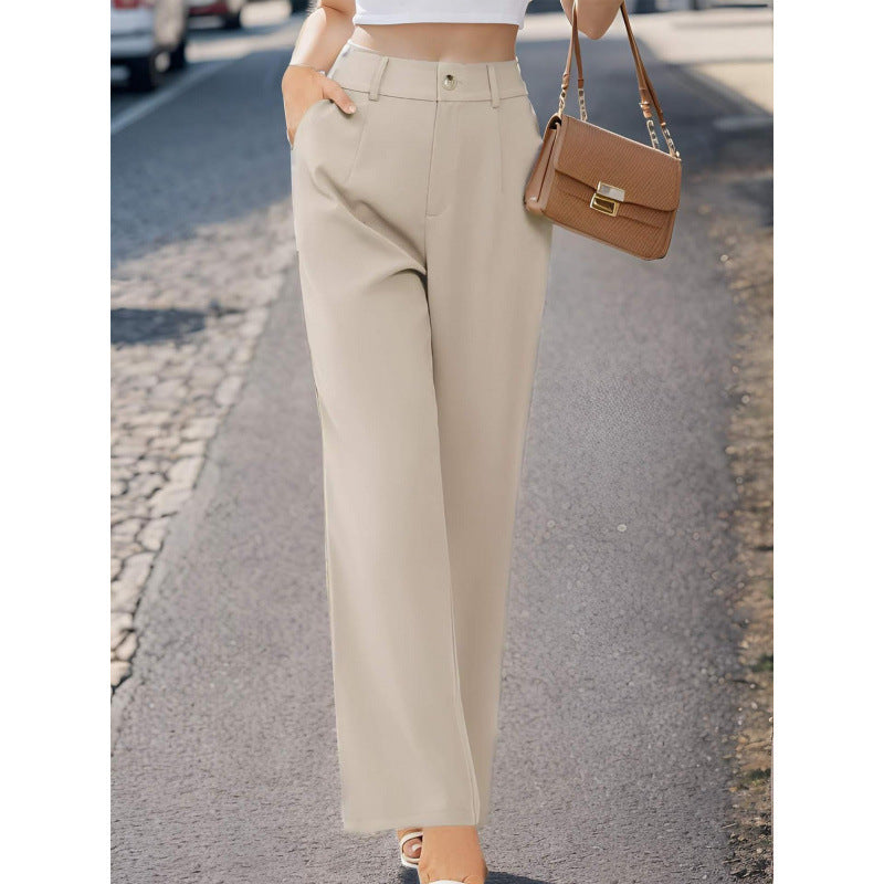 Women’s Elegant Suit Pants with Pockets – Office Trousers FitiqueFit