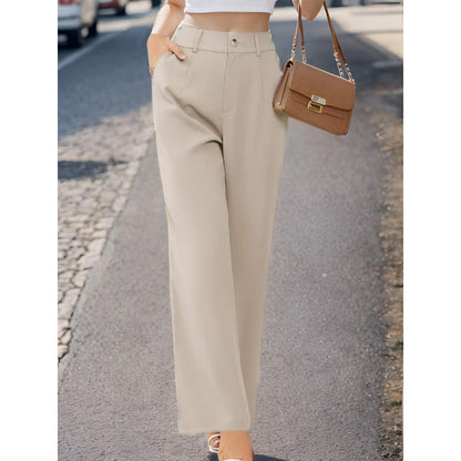 Women’s Elegant Suit Pants with Pockets – Office Trousers FitiqueFit