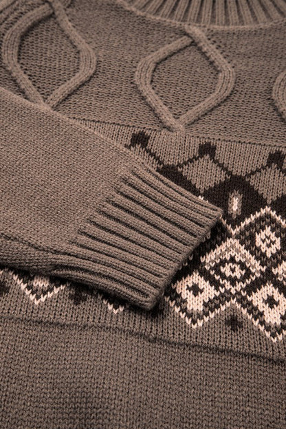 Western Geometric Knit Crew Neck Sweater Shop Style & More | Fresh Looks, Everyday Deals & Free Shipping