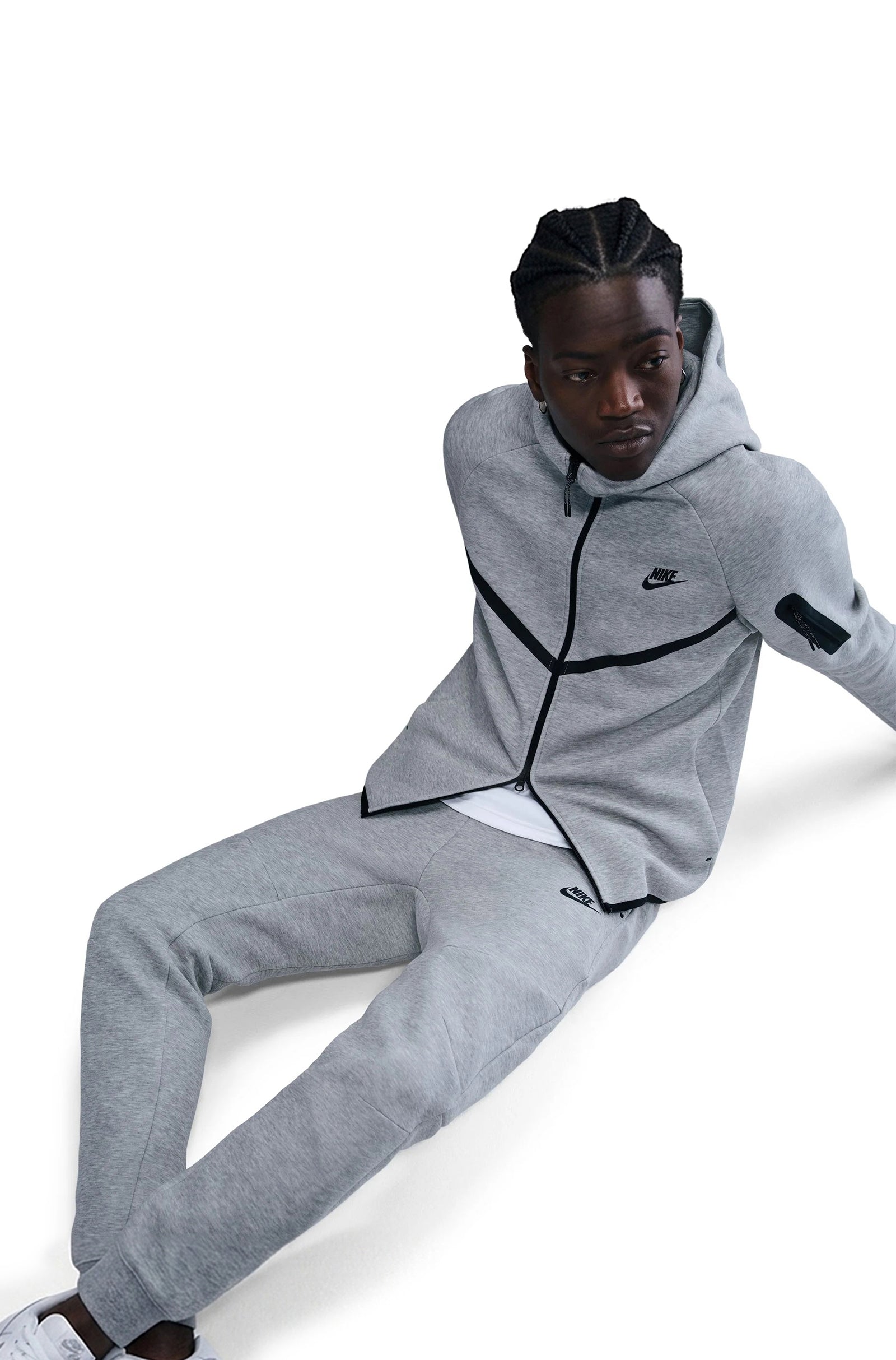 Nike Mens Tech Fleece Joggers - Heather Grey Denim Exchange