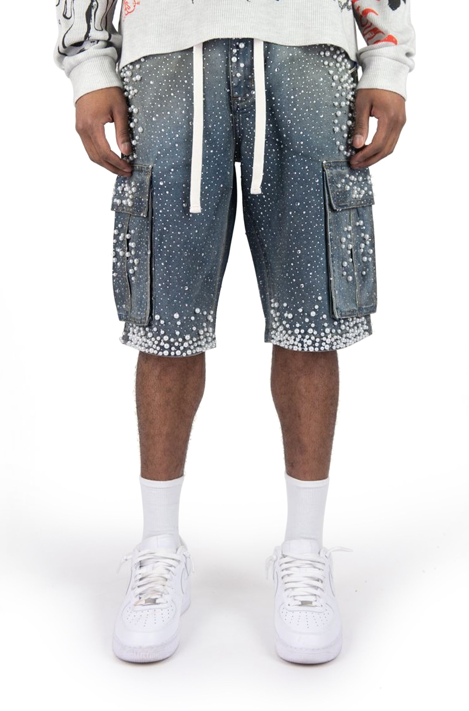 Rebel Denim Frosty Denim Jorts - Black Sand Denim Exchange