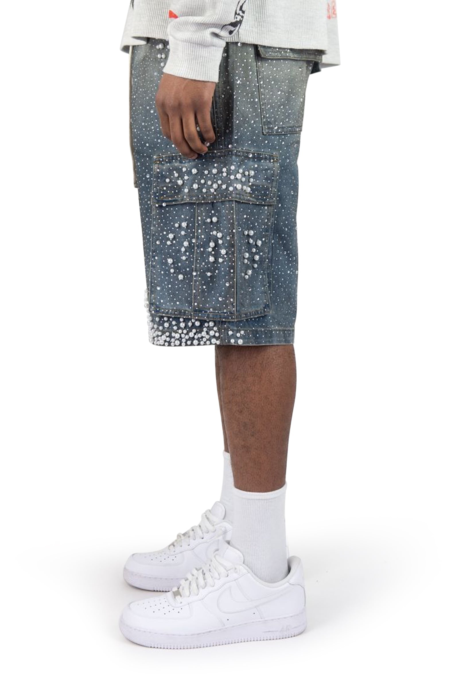 Rebel Denim Frosty Denim Jorts - Black Sand Denim Exchange