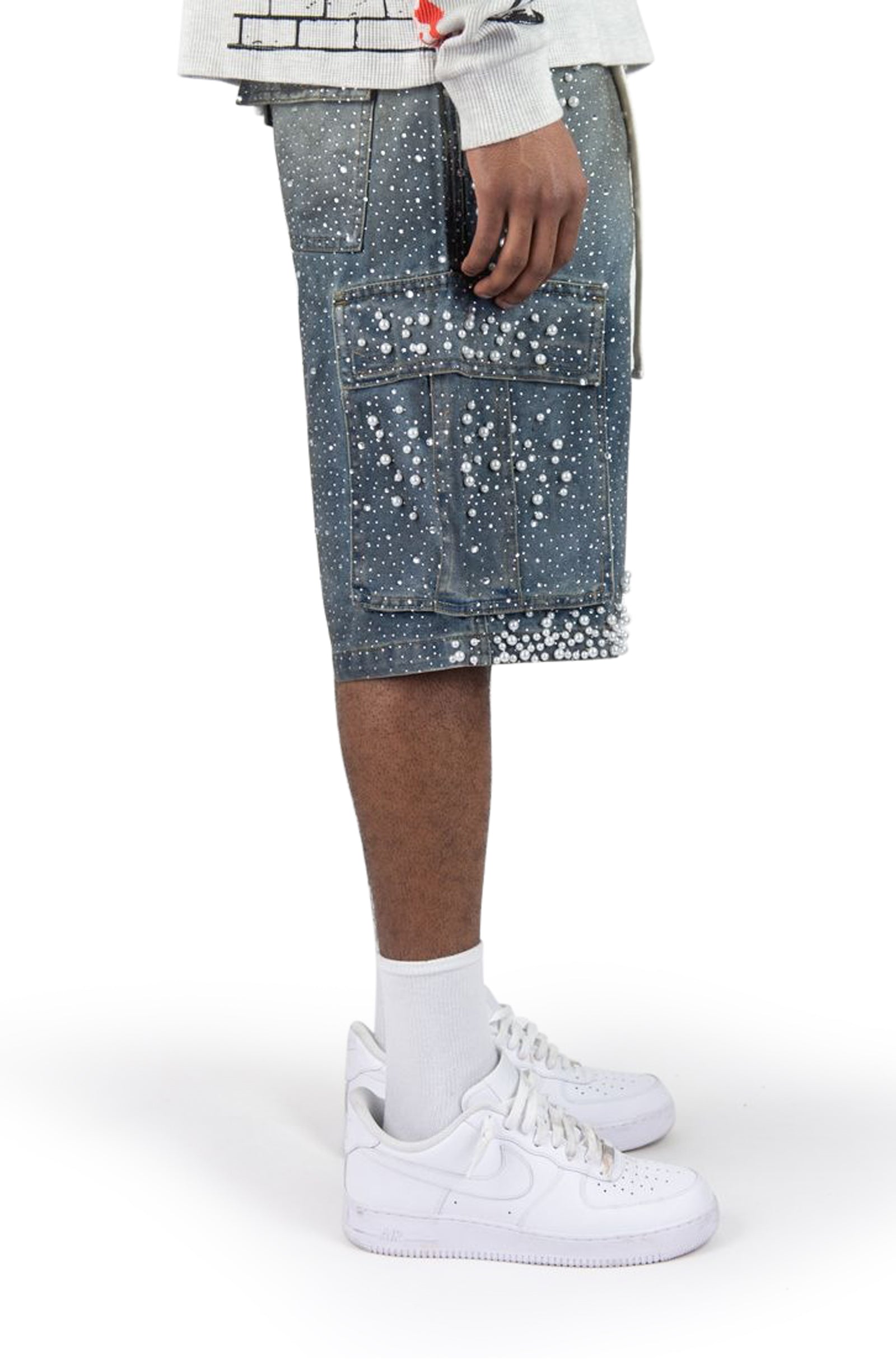 Rebel Denim Frosty Denim Jorts - Black Sand Denim Exchange