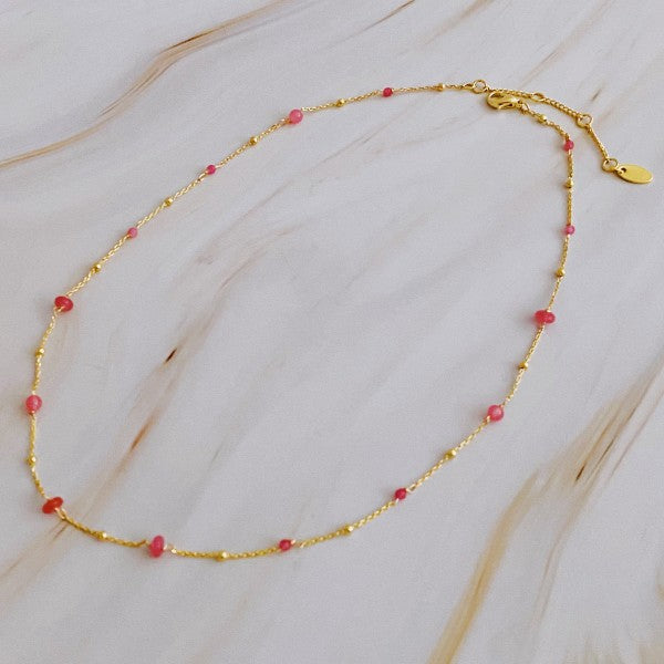 Dainty Precious Stone Bead Necklace Shop Style & More | Fresh Looks, Everyday Deals & Free Shipping