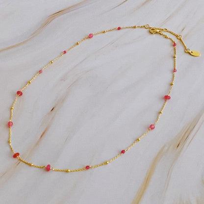 Dainty Precious Stone Bead Necklace Shop Style & More | Fresh Looks, Everyday Deals & Free Shipping