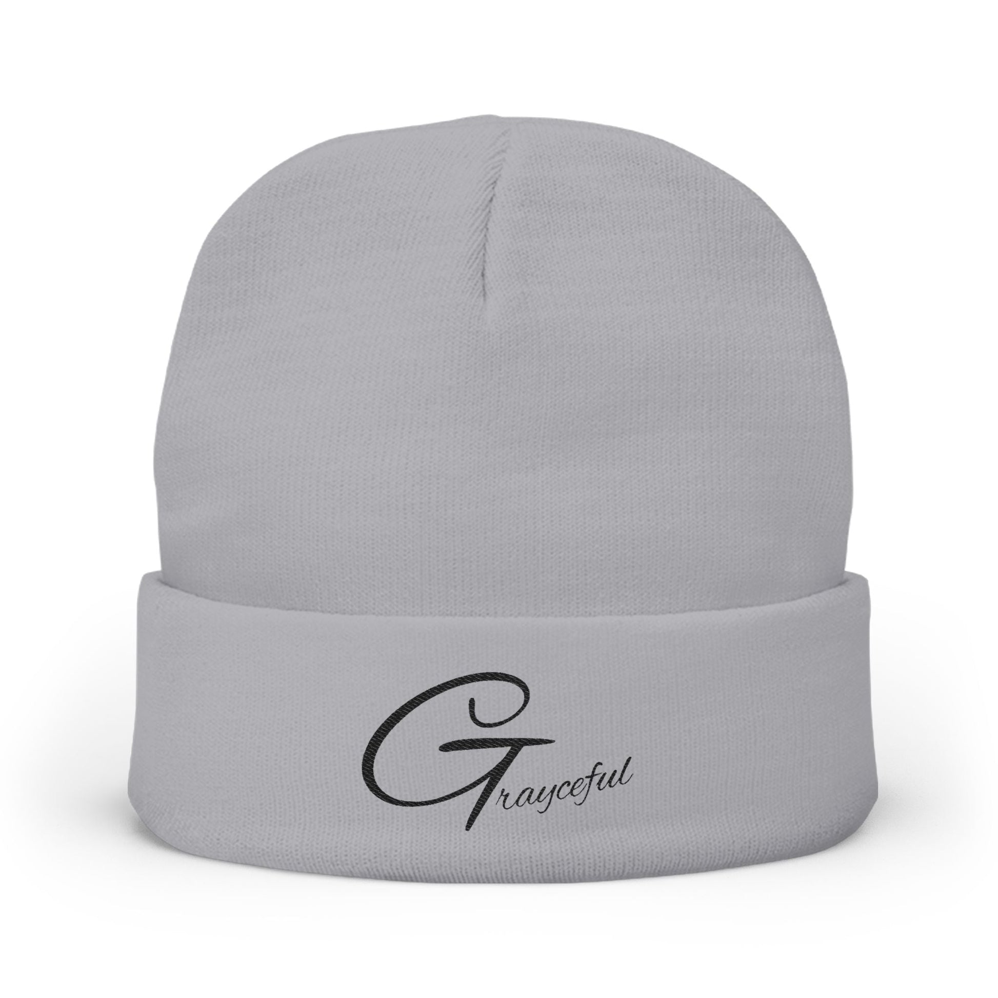 Grateful Embroidered Knit Beanie, Cozy Winter Hat, Gift for Her, Casual Beanie, Trendy Cap, Fall Accessories Grayceful LLC