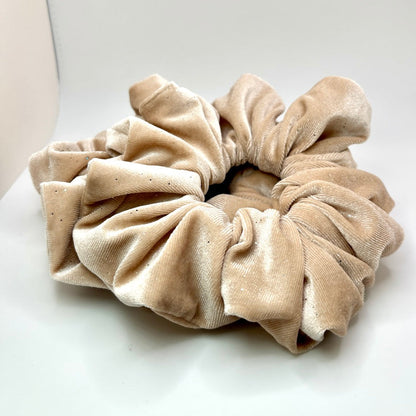 Cream Sparkle Velvet Christmas Scrunchie Enchanted Scrunch