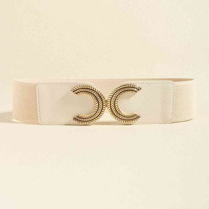 YourBrand Double C Buckle Elastic Belt – Stylish and Versatile Design See size chart under “more details” The Fashion Celestial