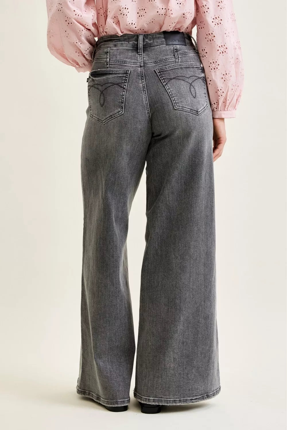 Judy Blue Mid Rise Palazzo Split Back Yoke New Era Fashion LLc