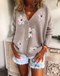 Women’s V Neck Crochet Cardigan FitiqueFit