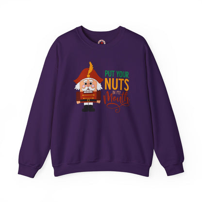 Put Your Nuts In My Mouth Crewneck Sweatshirt The Devil's Pickle