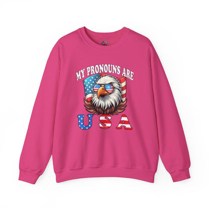 My Pronouns Are U.S.A Crewneck Sweatshirt The Devil's Pickle