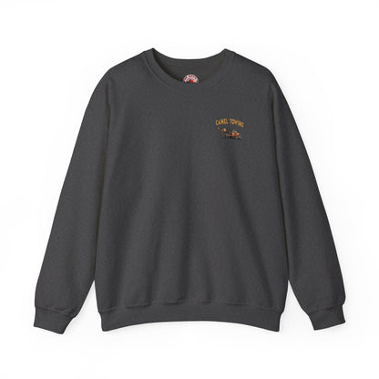 Camel Towing Back Crewneck Sweatshirt The Devil's Pickle