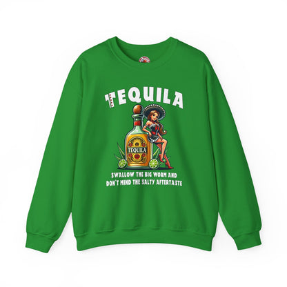 Tequila Swallow The Big Worm Crewneck Sweatshirt The Devil's Pickle