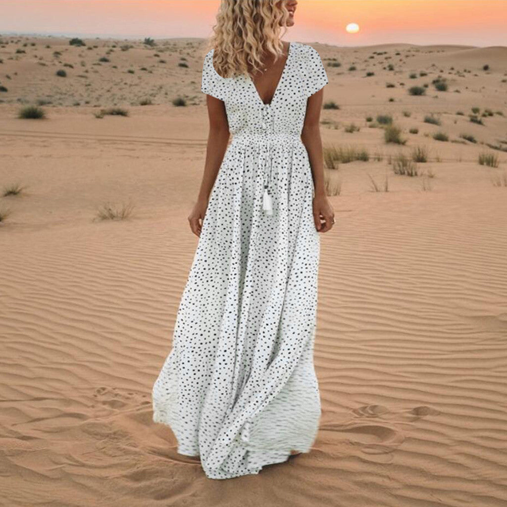 Sunset Dreams Polka Dot Boho Dress Country in My Heart