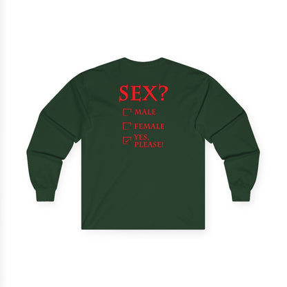Sex? Yes, Please Long Sleeve Tee The Devil's Pickle