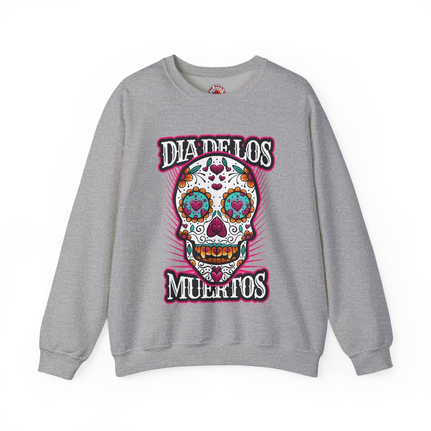 Dia De Los Muertos Skull Crewneck Sweatshirt The Devil's Pickle
