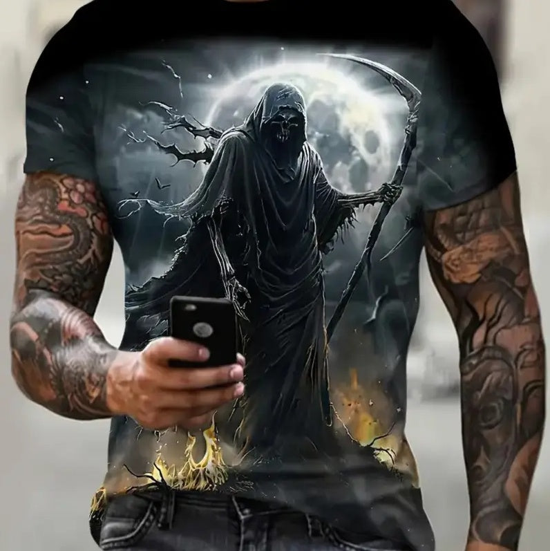 Men's Printed Short-sleeved shirt FitiqueFit