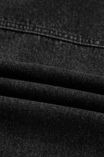 Denim Chest Pocket Drop Shoulder Hooded Jacket See size chart under “more details” The Fashion Celestial