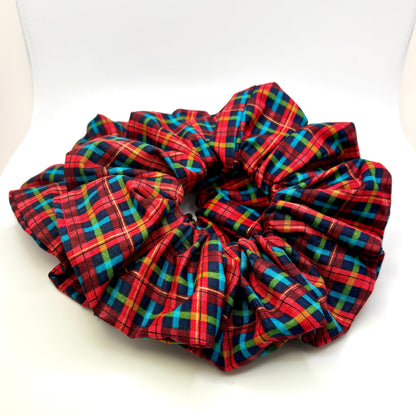 Festive Plaid Christmas Scrunchie Enchanted Scrunch