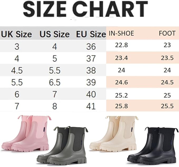 Women’s Waterproof Anti-Slip Rain Boots – Stay Dry Every Step FitiqueFit