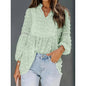 Women’s Long‑Sleeve V‑Neck Business Casual Blouse FitiqueFit