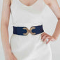 YourBrand Double C Buckle Elastic Belt – Stylish and Versatile Design See size chart under “more details” The Fashion Celestial