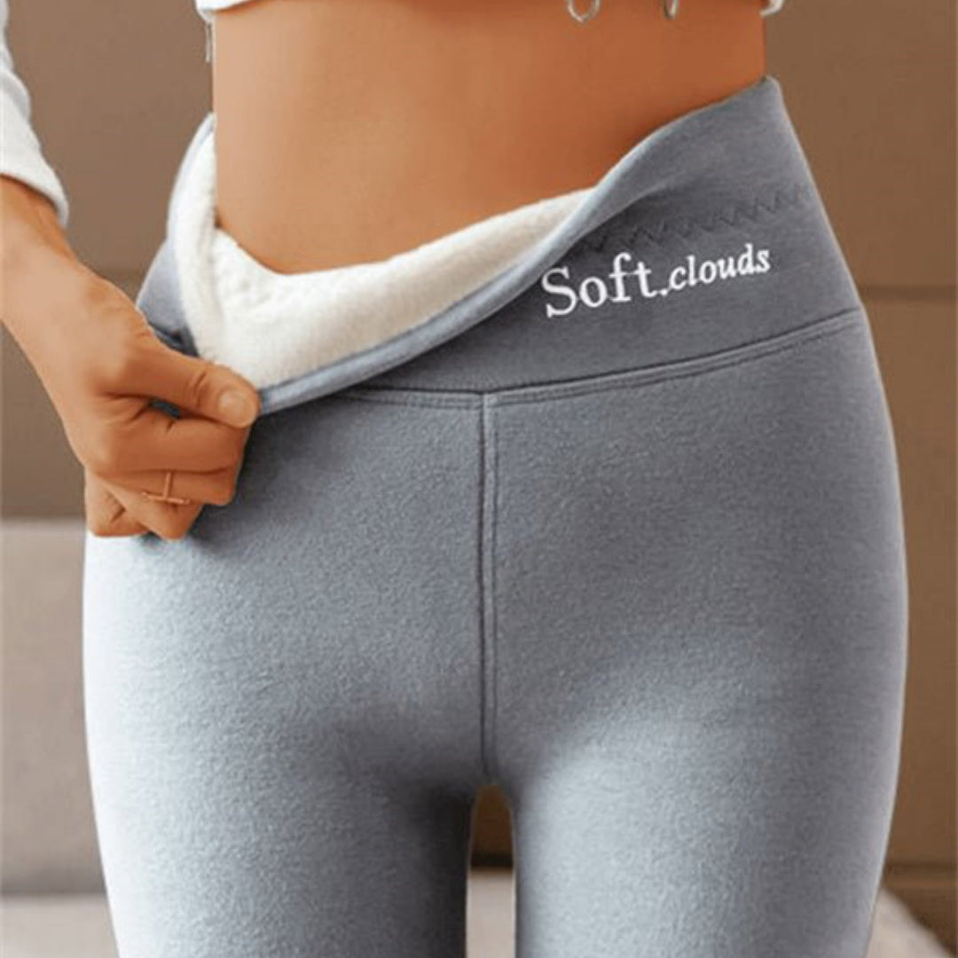 Women’s Fleece-Lined High-Waist Shark Leggings FitiqueFit