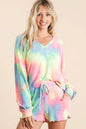 BiBi Tie Dye French Terry Top and Shorts Set New Era Fashion LLc