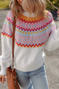 Avery Print Drop Shoulder Sweater Shop Style & More | Fresh Looks, Everyday Deals & Free Shipping