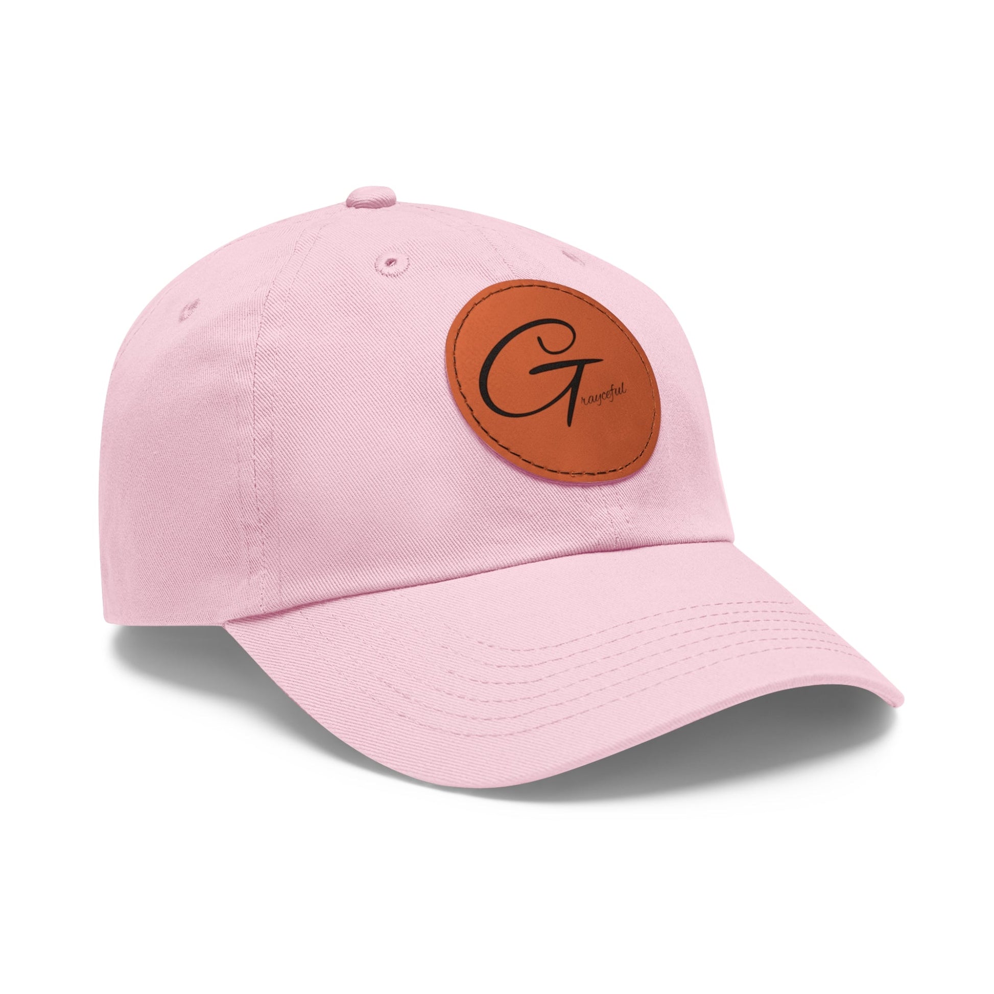 Hat with Leather Patch (Round) Grayceful LLC