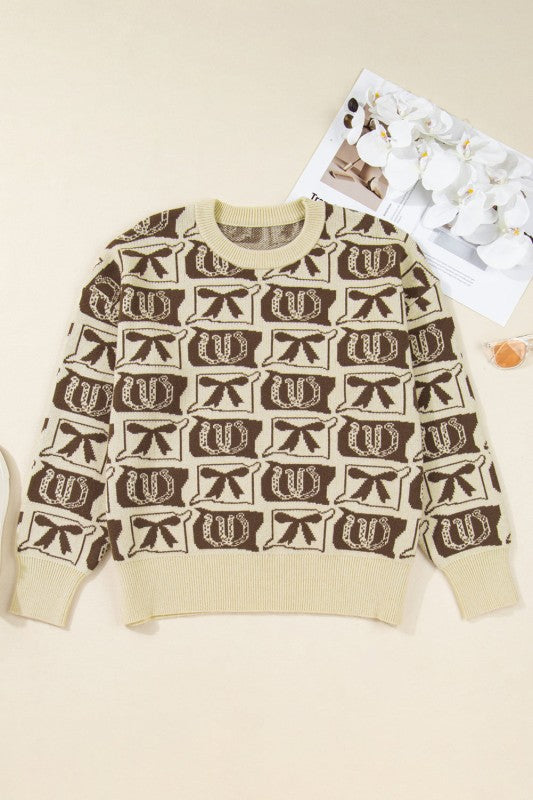 Plus Size Western Bows & Horseshoes Long Sleeve Sw Shop Style & More | Fresh Looks, Everyday Deals & Free Shipping
