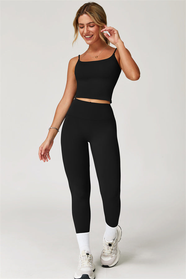 The Agile Crop Top Leggings 2-Piece Set Fitglutes Activewear Gymwear Sportswear & Workout Clothes