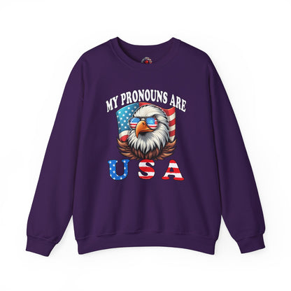 My Pronouns Are U.S.A Crewneck Sweatshirt The Devil's Pickle