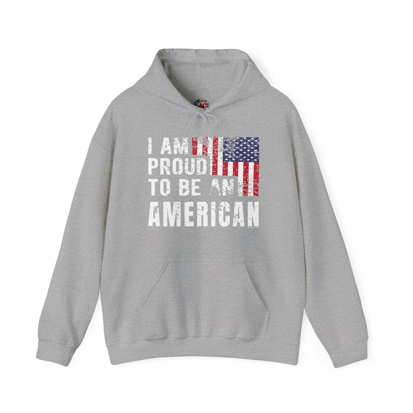 I Am Proud To Be An American Hooded Sweatshirt The Devil's Pickle