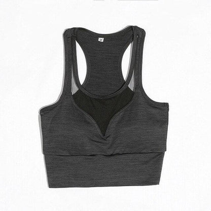 Mesh Insert Sports Bra Yoga Top | Stylish Country Girl Activewear for Fitness & Yoga Country in My Heart