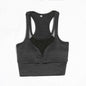 Mesh Insert Sports Bra Yoga Top | Stylish Country Girl Activewear for Fitness & Yoga Country in My Heart