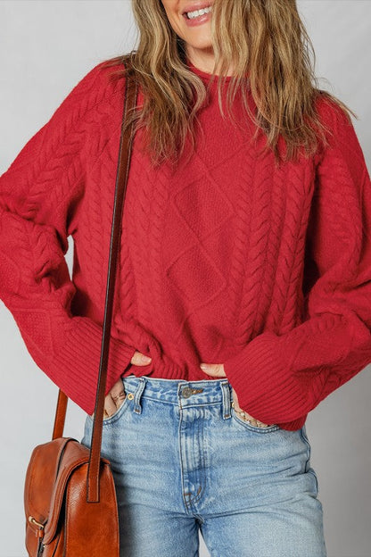 Cable Knit Long Sleeve Sweater Shop Style & More | Fresh Looks, Everyday Deals & Free Shipping