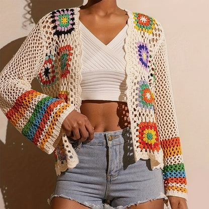 Women's Elegant Crochet Cardigan FitiqueFit