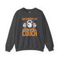 The Hardest Lift Of All Is Getting Off The Couch Crewneck Sweatshirt The Devil's Pickle