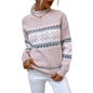 Women’s Snowflake Pullover Sweater — Cozy Winter Knit Top FitiqueFit