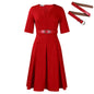 Fashion Elegant Graceful Solid Color Dress Grayceful LLC