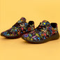 Women's Mexican Flower Pattern Lightweight Sneakers - Lace-Up Running Shoes, Casual & Stylish - Breathable Fabric & Rubber Sole - For Women - Suitable for Everyday Wear, Running & Casual Outings - Perfect Gift for Fashionable NovaCart